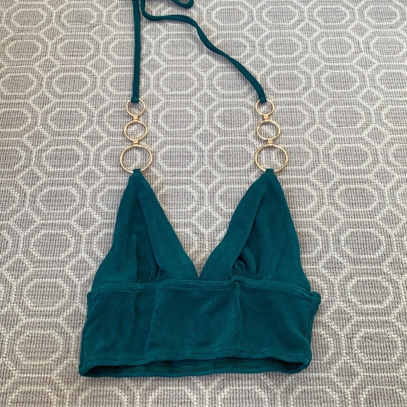 Princess Polly Megan Top Green - Picture 1 of 6